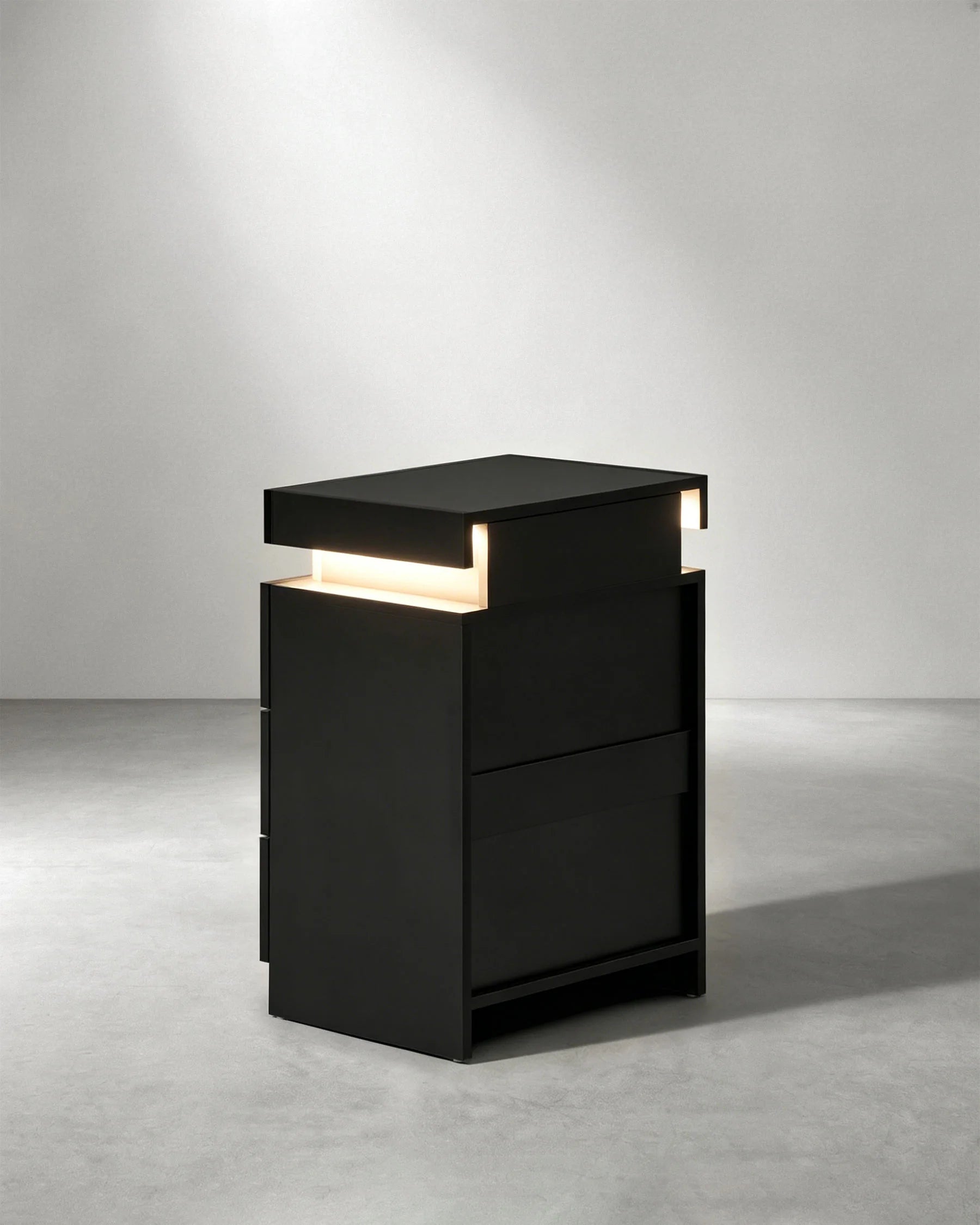 Kumar LED Light Bedside Table
