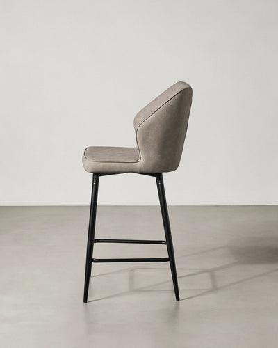 Tabourets de bar Danforth en similicuir, 65 cm