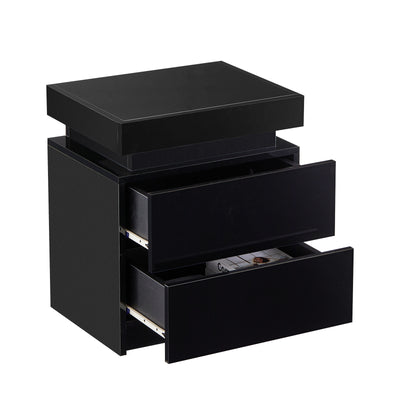 Kumar LED Light Bedside Table