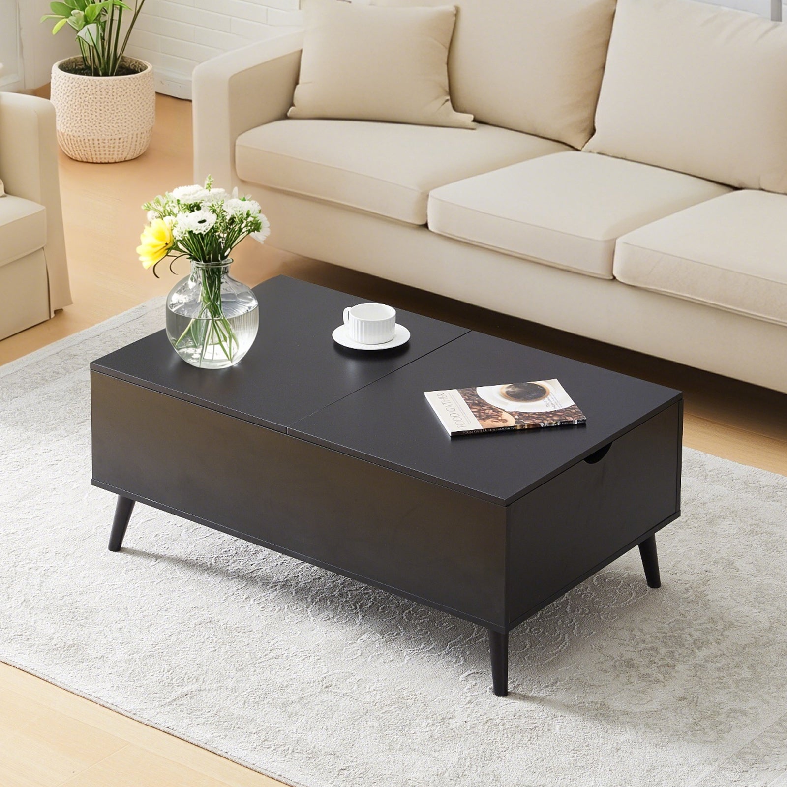 Elna Coffee Table with Lift Top and Storage