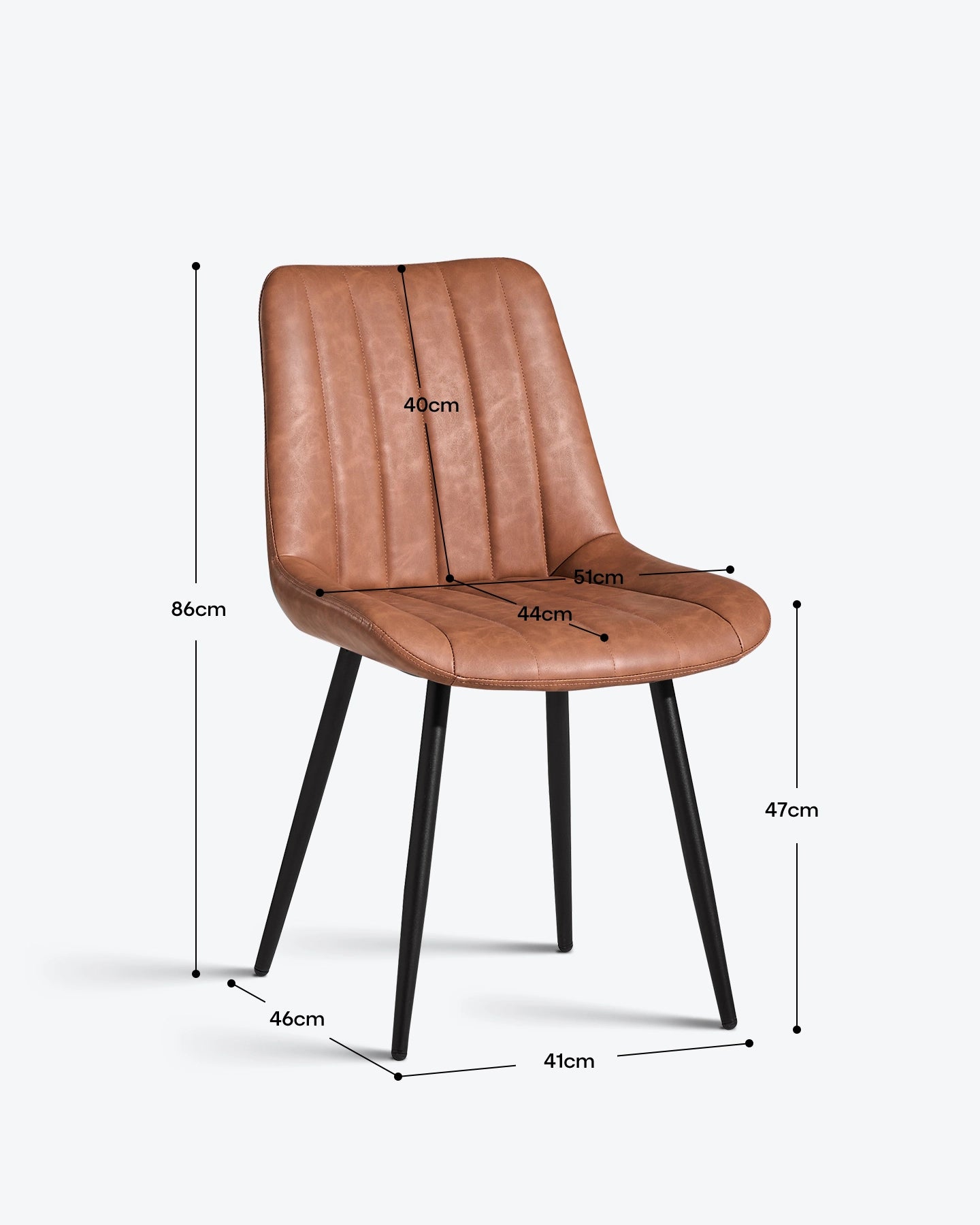 Chaises de salle à manger Clair en similicuir