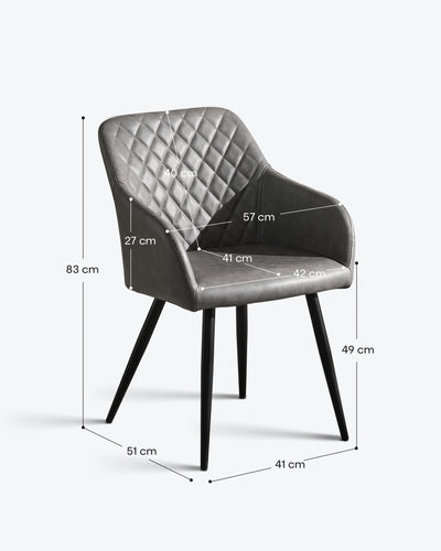 Moree Faux Leather Dining Chairs