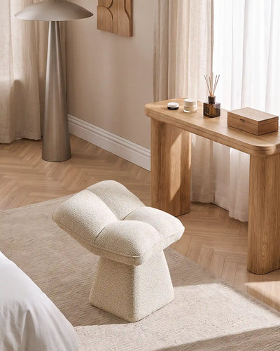 Liora Chenille Swivel Vanity Stool