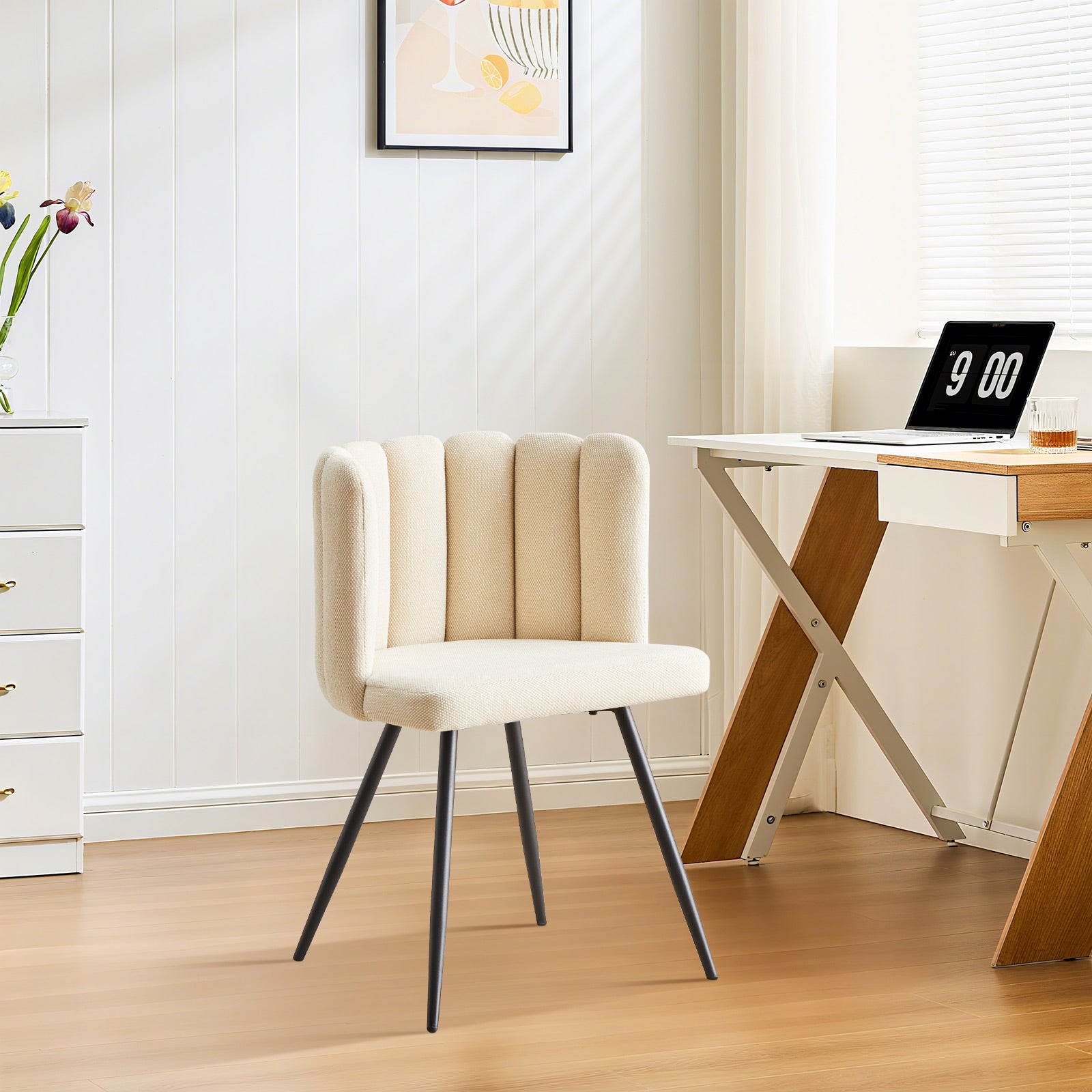 Markland Linen Blend Dining Chair