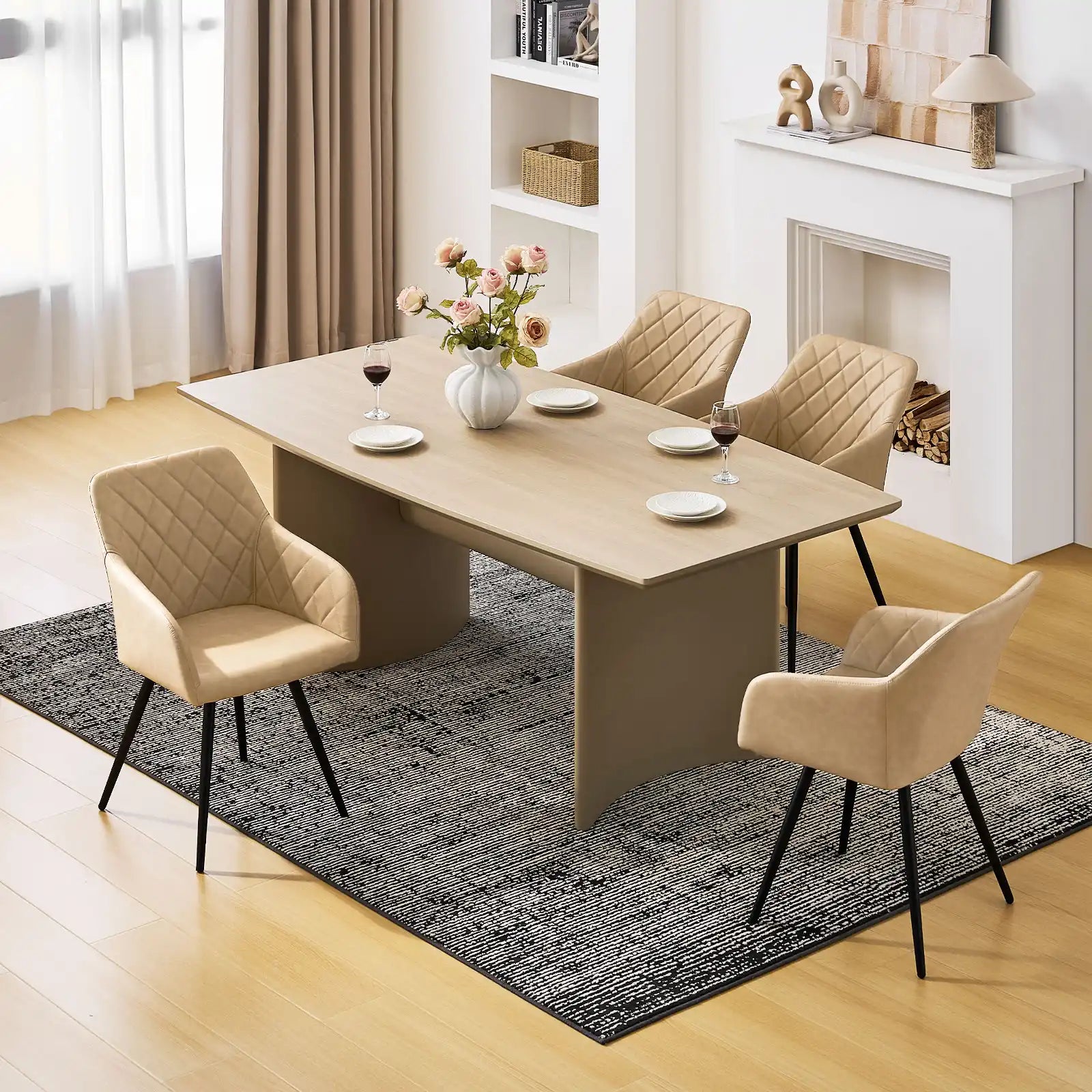 Moree Faux Leather Swivel Chairs