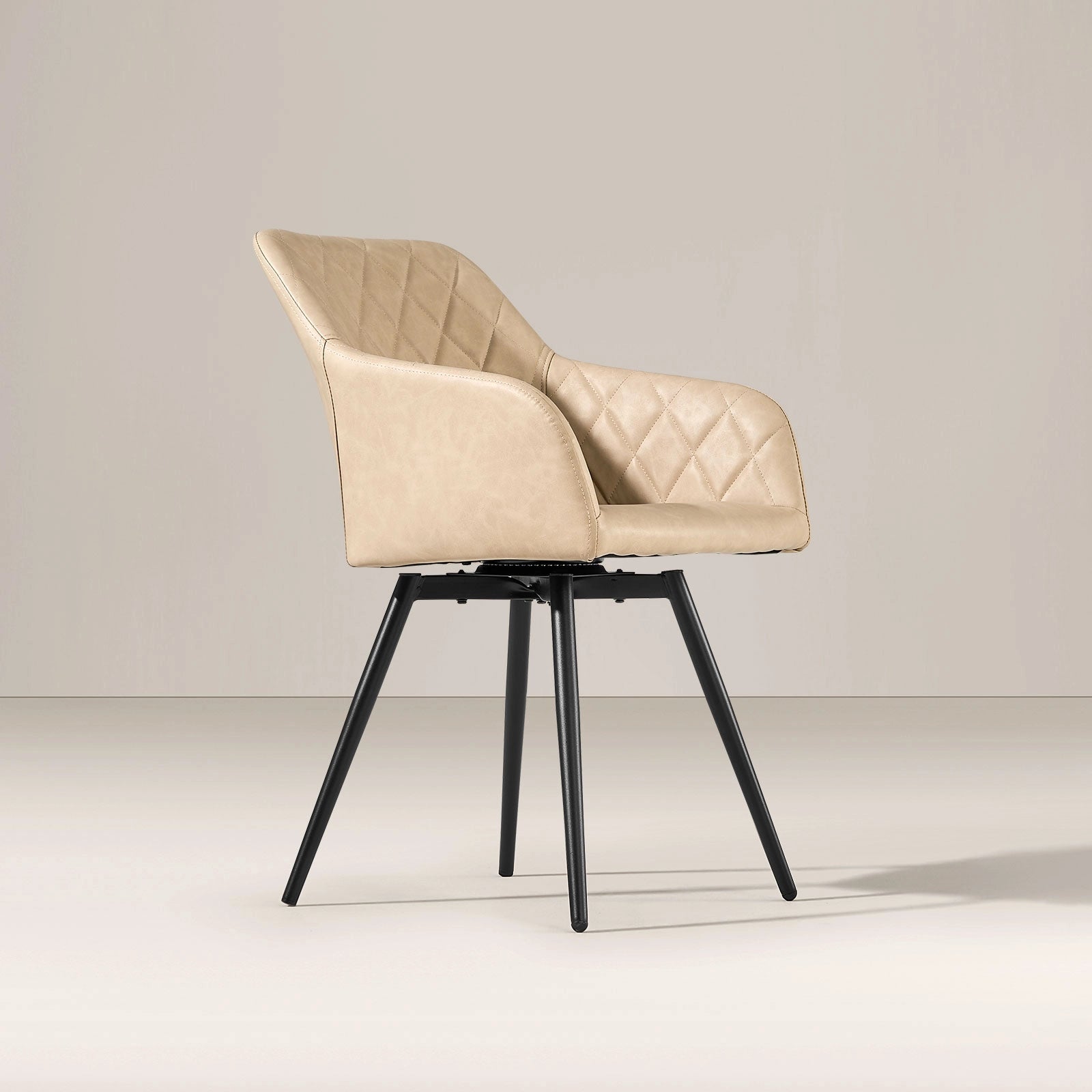 Moree Faux Leather Swivel Chairs