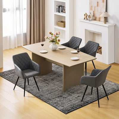 Moree Faux Leather Swivel Chairs