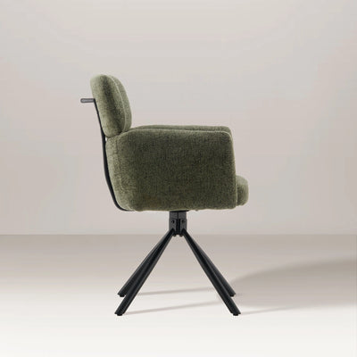 Castoro Chenille Swivel Chair