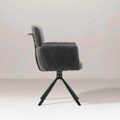 Castoro Chenille Swivel Chair