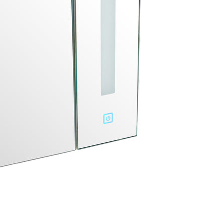 Othello LED Lights Bathroom Mirror Cabinet (2 Door)