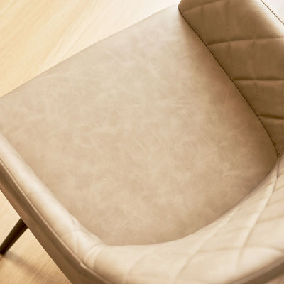 Moree Faux Leather Swivel Chairs