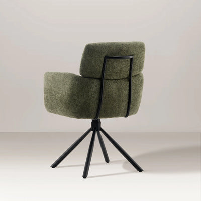 Castoro Chenille Swivel Chair