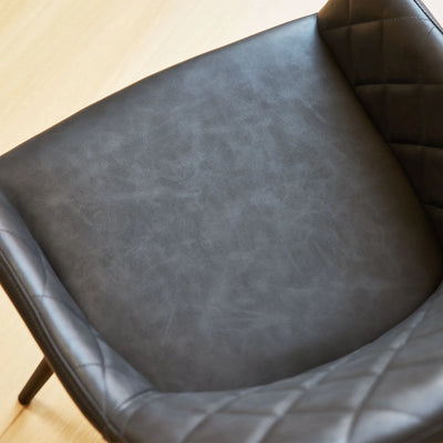 Moree Faux Leather Swivel Chairs