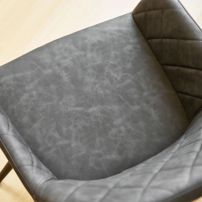 Moree Faux Leather Swivel Chairs