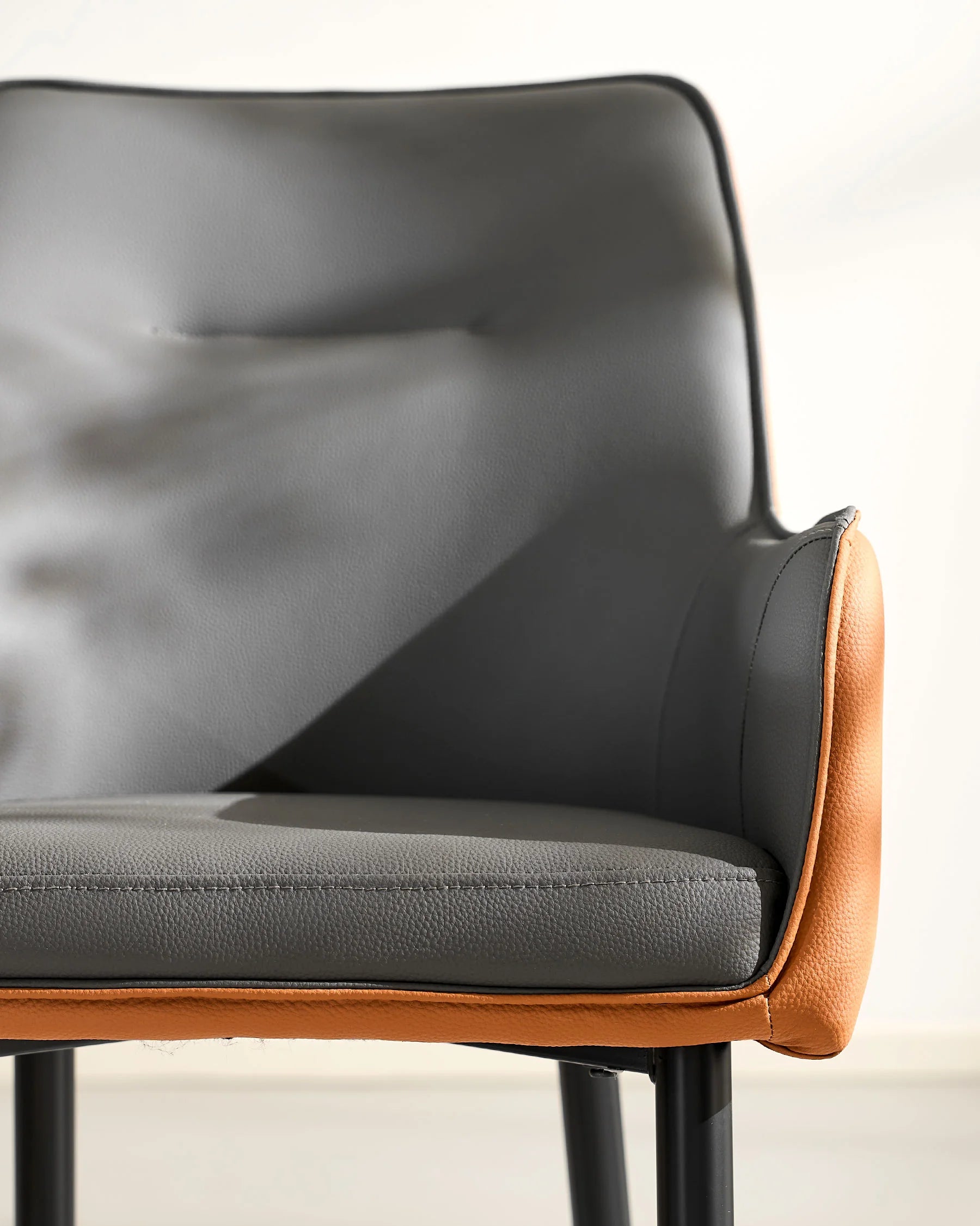 Maxine Two-Tone Faux Leather Dining Chairs