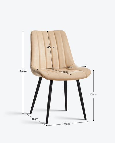 Chaises de salle à manger Clair en similicuir