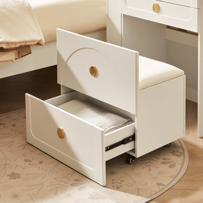 Nuvia Dressing Table Set with Foldable Mirror