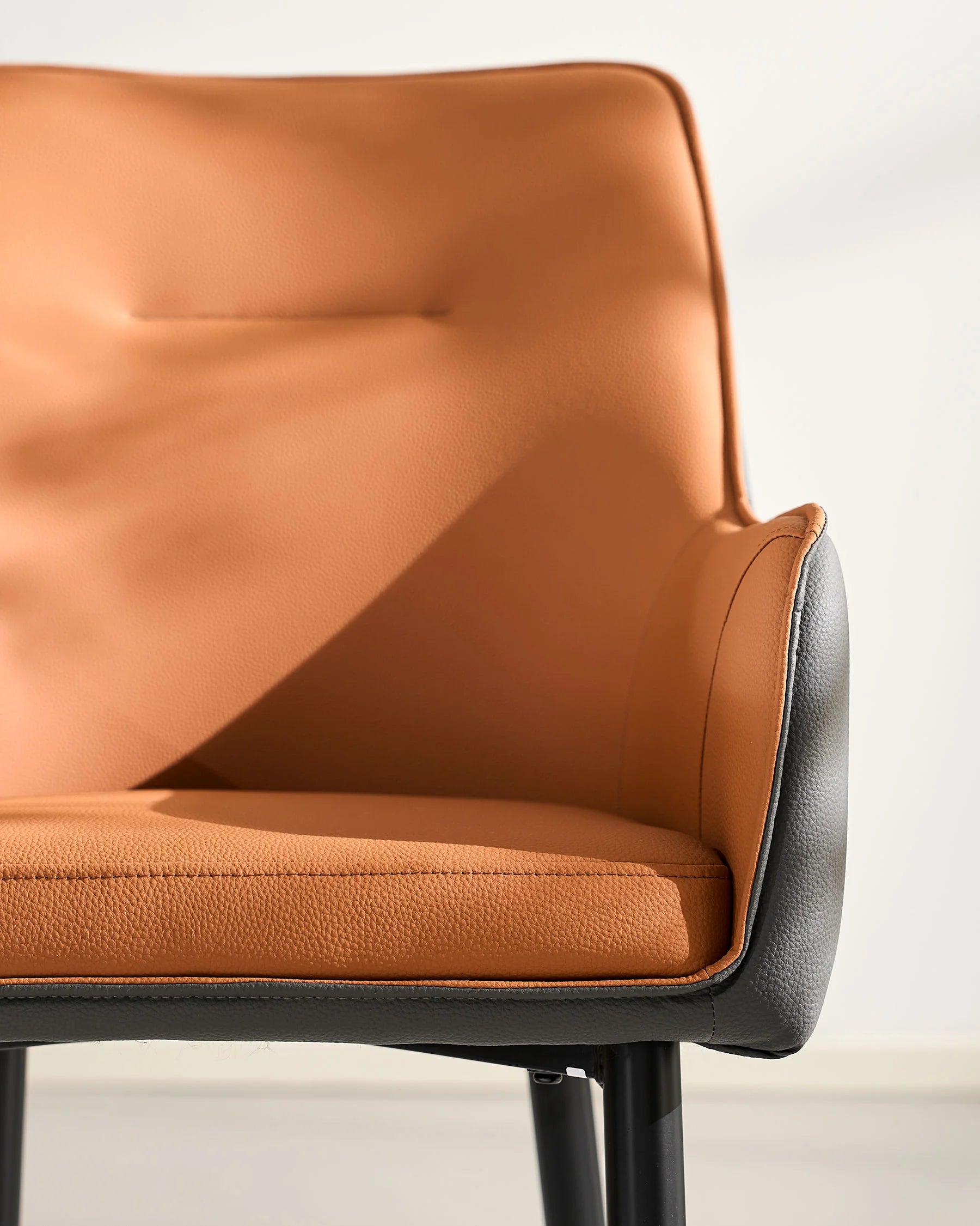 Maxine Two-Tone Faux Leather Dining Chairs
