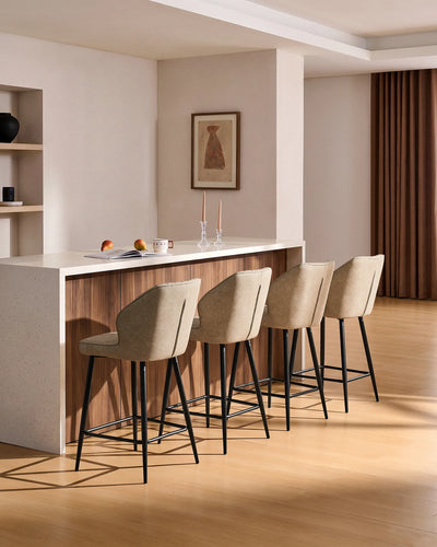 Tabourets de bar Danforth en similicuir, 65 cm