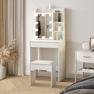 Mona Dressing Table with Sliding Mirror