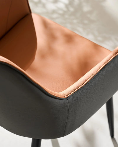 Maxine Two-Tone Faux Leather Dining Chairs