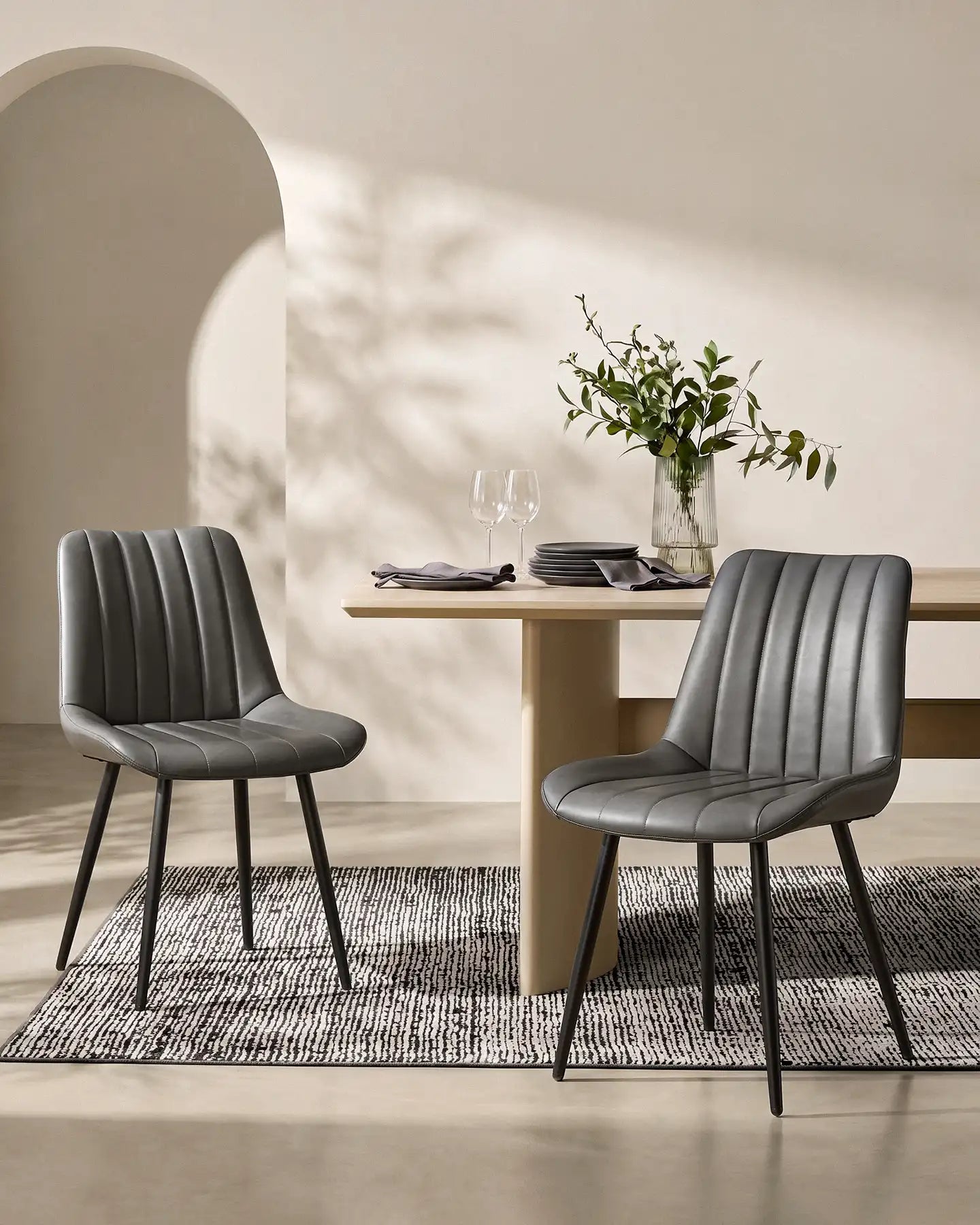Clair Faux Leather Dining Chairs