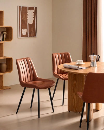 Clair Eetkamerstoelen van Kunstleer
