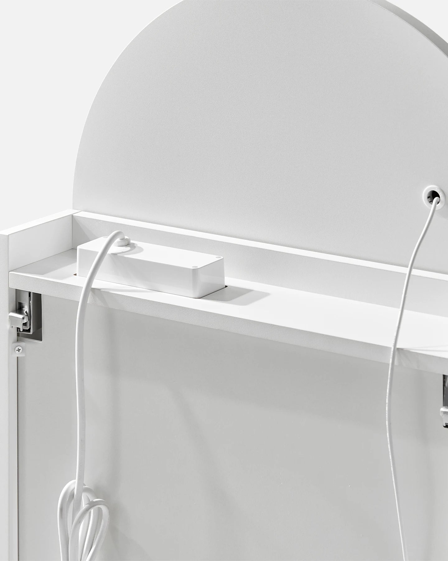 Arcadia White Bathroom Mirror Cabinet with Refined MDF Construction
