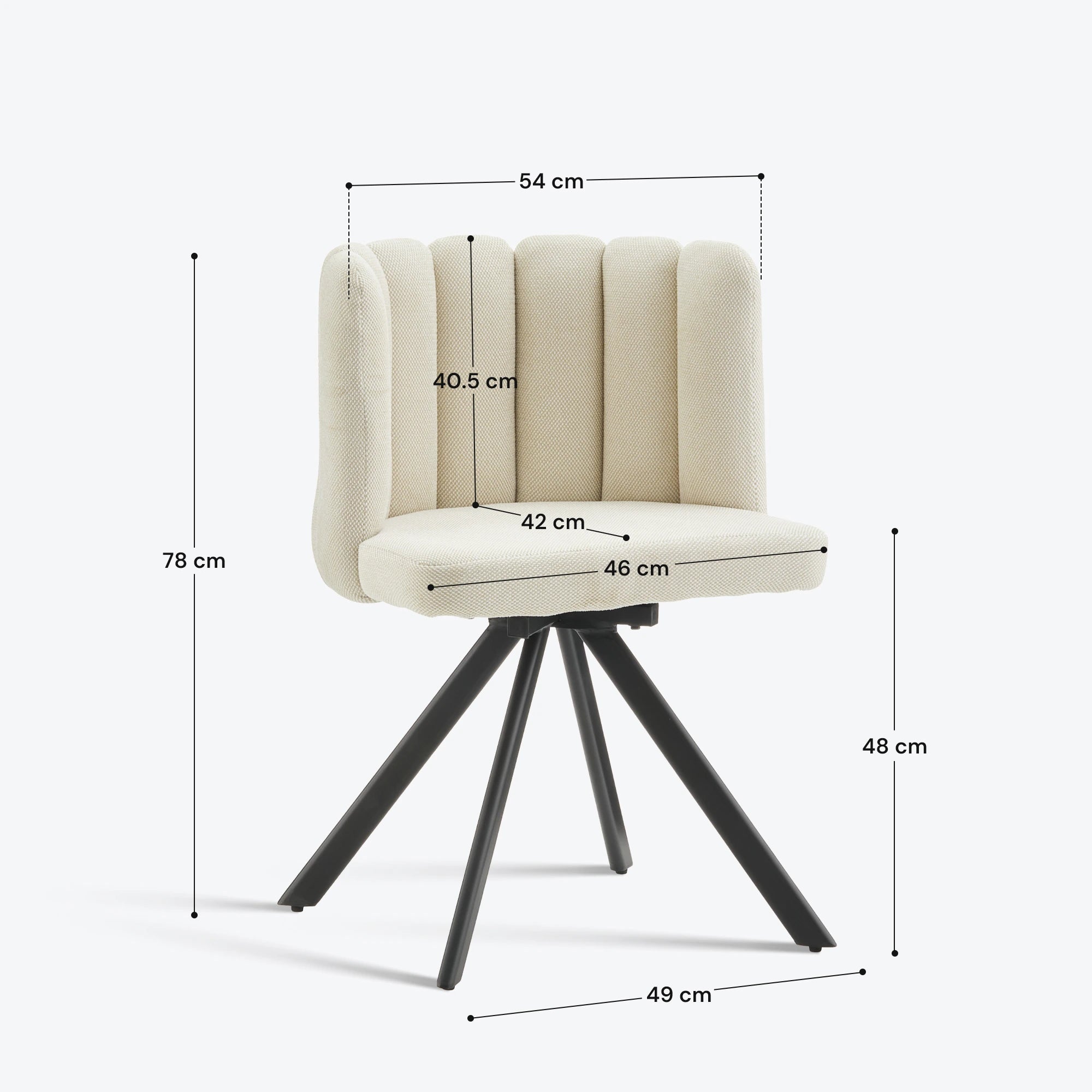 Fleur Linen Blend Swivel Chair