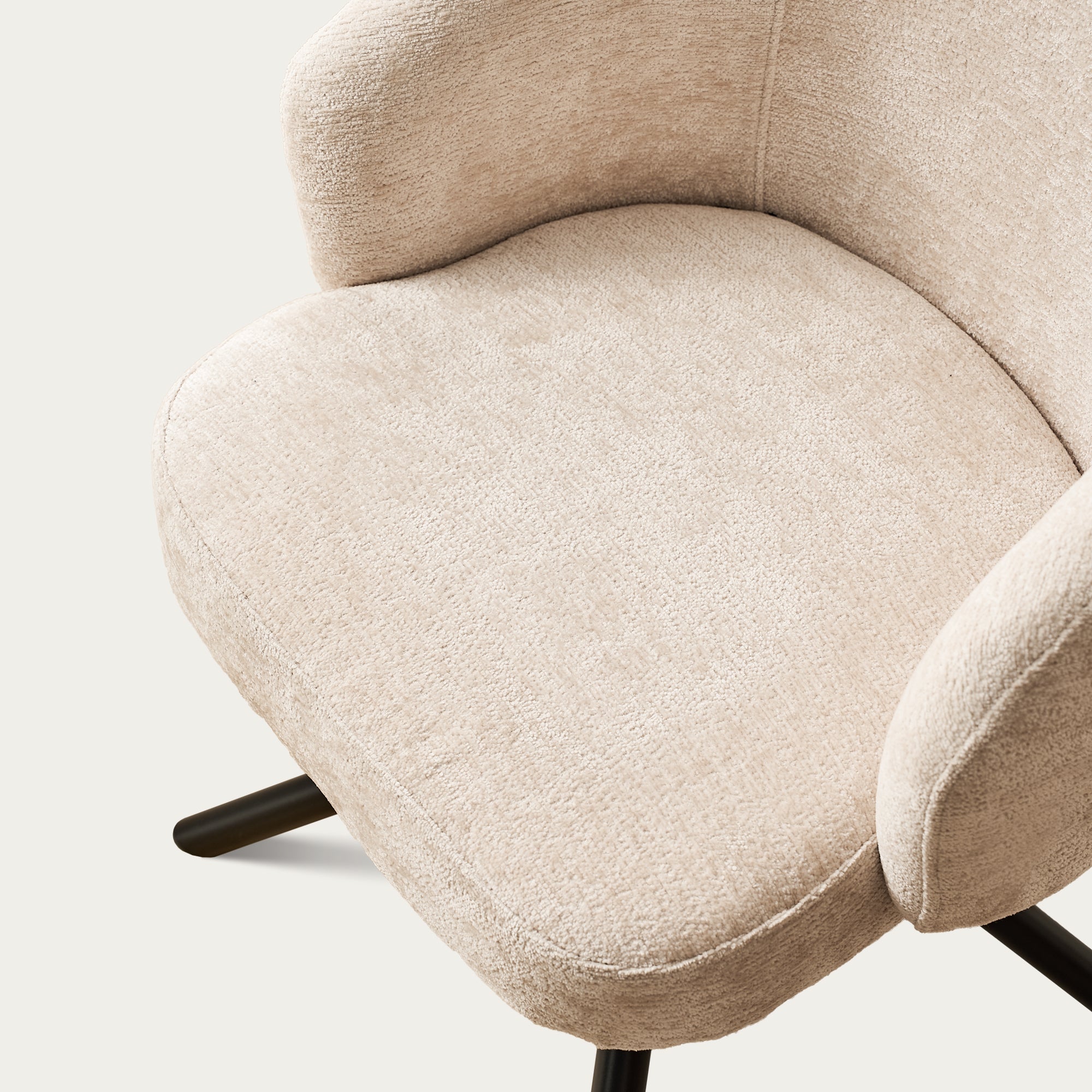 Cleo Chenille Swivel Chair