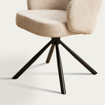 Cleo Chenille Swivel Chair
