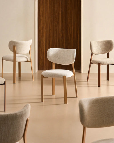 Bramley Beige Chenille Dining Chairs