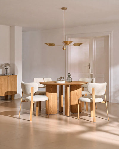 Bramley Beige Chenille Dining Chairs