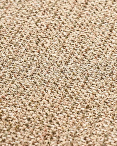 Close-up of taupe chenille upholstery on Bramley dining chairs