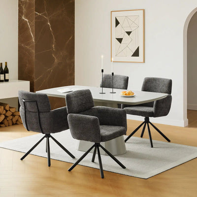 Castoro Chenille Swivel Chair