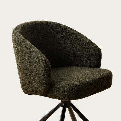 Cleo Bouclé Swivel Chair
