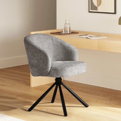 Cleo Chenille Swivel Chair