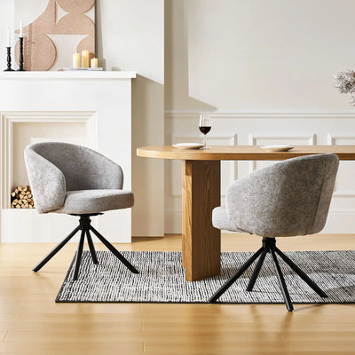 Cleo Chenille Swivel Chair