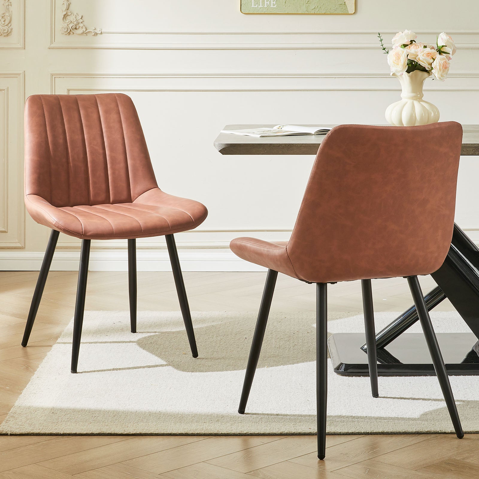 Clair Faux Leather Dining Chairs