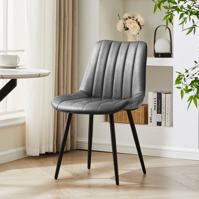 Clair Dining Chairs in Faux Leather