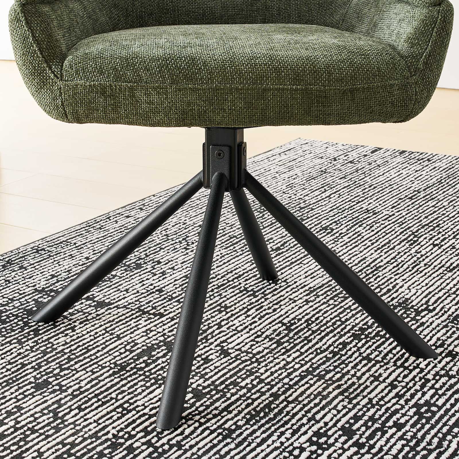 Clarice Linen Blend Swivel Chair