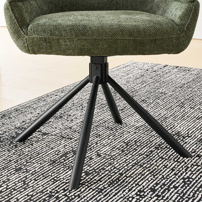 Clarice Linen Blend Swivel Chair