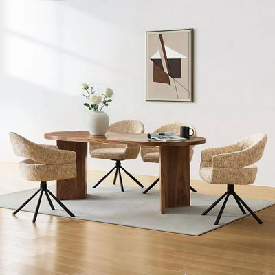 Clarice Chenille Swivel Chair