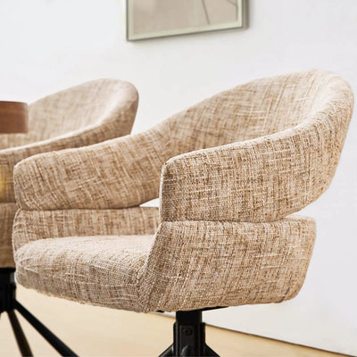 Clarice Chenille Swivel Chair