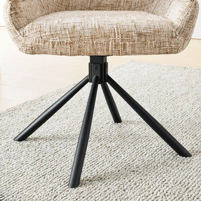 Clarice Chenille Swivel Chair