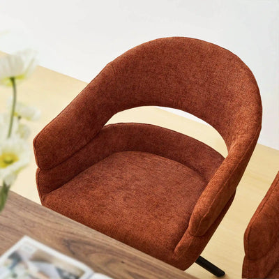 Clarice Linen Blend Swivel Chair