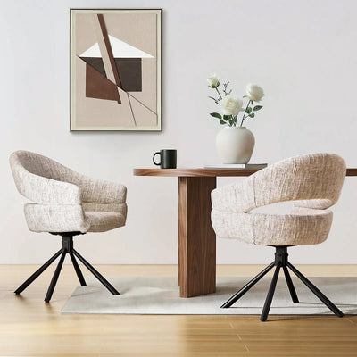 Clarice Chenille Swivel Chair