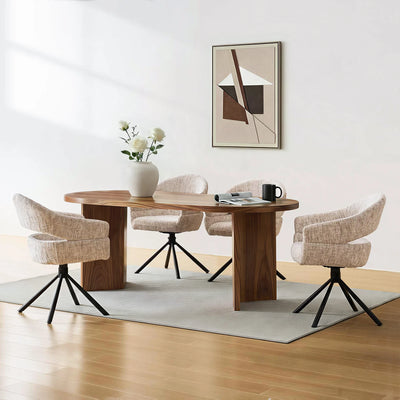 Clarice Chenille Swivel Chair