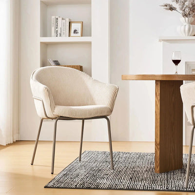 Clorice Corduroy Accent Dining Chair
