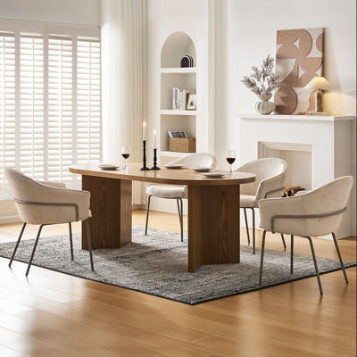 Clorice Corduroy Accent Dining Chair